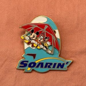 NO BACK!! RARE 2006 DISNEY EPCOT SOARIN' FAB 3 MICKEY DONALD GOOFY SLIDER PIN